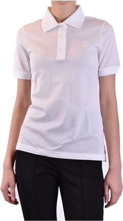 Burberry Klassiek poloshirt - Dames - Polos - Wit - XS - Katoen - Tops