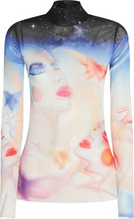 Casablanca Top met grafische print - Wit