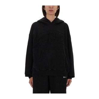 Rotate Rotate Birger Christensen - Logo Hoodie - Dames - Sweatshirts & Hoodies - Zwart - Maat: XS Katoen