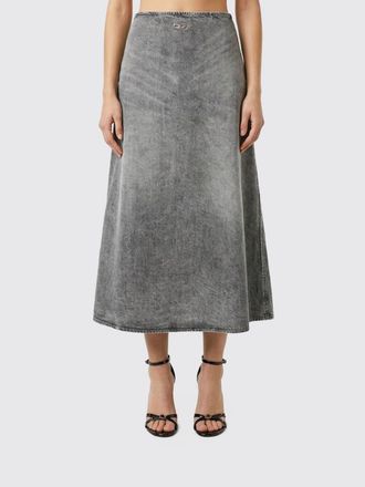 Diesel De-Annie-S2 Flared Cotton Blend Skirt