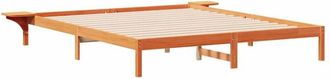 vidaXL Estructura De Cama Con Mesitas Marr&oacute;n Cera 180 X 210 Cm Vidaxl