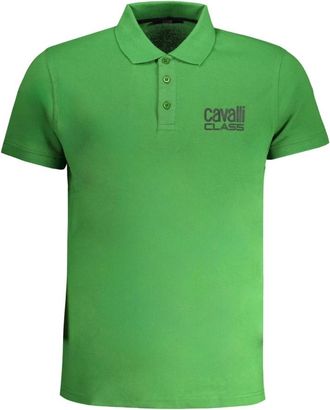 Cavalli Kleding - Heren - Polos - Groen - XL - Tops