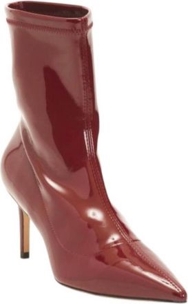 Stuart Weitzman Womens Stretch Bootie In Cabernet