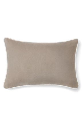 SFERRA Manarola Reversible Slub Linen Decorative Pillow in Putty/Oyster at Nordstrom