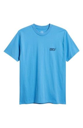 Obey Peace Now Butterflies Graphic T-Shirt in Azure Blue at Nordstrom, Size Xx-Large