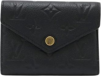 Louis Vuitton Pre-owned Wallets, male, Black, Size: ONE SIZE Pre-owned Monogram Empreinte Tri-fold Wallet