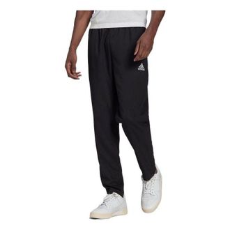 adidas Mens adidas SS22 Solid Color Zipper Pants Elastic Waistband Sports Pants/Trousers/Joggers Black H57533