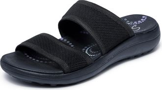 Skechers Womens Sporty Slim Sandals, black, 8 UK