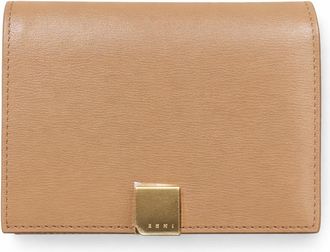 Marni Prisma Bifold Logo Leather Wallet - Cement Gray