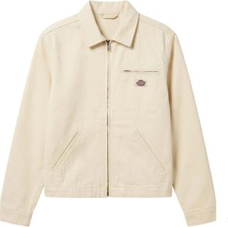 Dickies Ongevoerde Canvas Schildersjas - Dames - Zomerjassen - Beige - XS - Katoen - Jassen