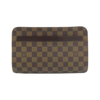 Louis Vuitton Pre-owned Clutches, female, Brown, Size: ONE SIZE Pre-owned Vintage Damier Canvas Clutch