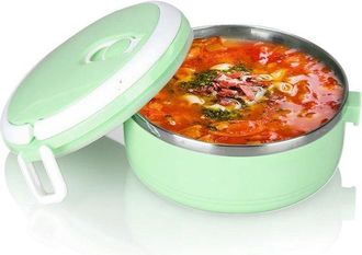 OEM Fiambrera - Caja Bento - Comida Para Llevar - A Prueba De Fugas Y Apilable - 1000 Ml - Verde