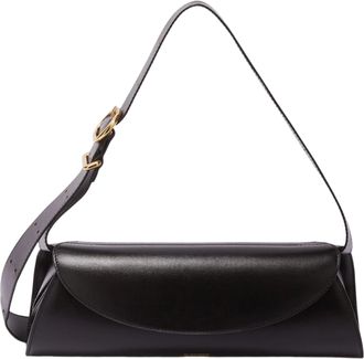 Jil Sander Black Cannolo Calf Leather Handbag