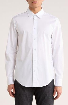 Rag & Bone Zane Stretch Cotton Button-Up Shirt in White at Nordstrom Rack, Size Xx-Large