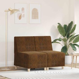 vidaXL Poltrona Sofa 2 pcs Marrone 55 x 74 x 82 cm - Vidaxl