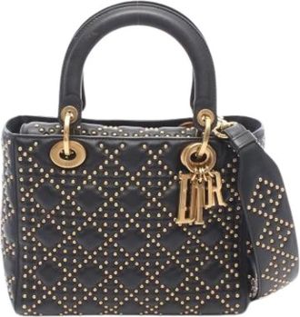 Dior Pre-owned Vintage Leren Handtas - Dames - Vintage Handtas - Zwart - ONE Size - Leer - Vintage