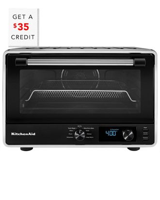 KitchenAid Digital Black Countertop Oven With Air Fryer with $35 Credit