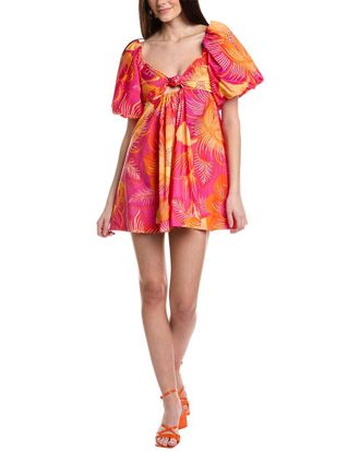 Farm Rio Summer Garden Ombre Mini Dress