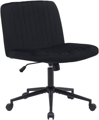Clp Silla De Oficina Kingman Negro Terciopelo