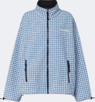 Miu Miu Giacca in pile a quadri