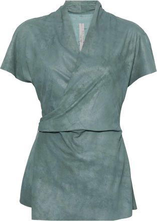 Rick Owens Top in pelle - Verde