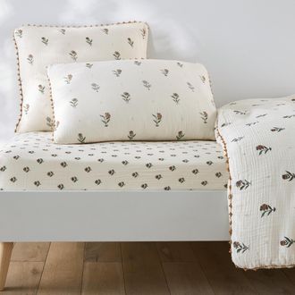 La Redoute Interieurs Hoeslaken voor kinderen, katoenen gaas, omslag 30 cm, EMELINE