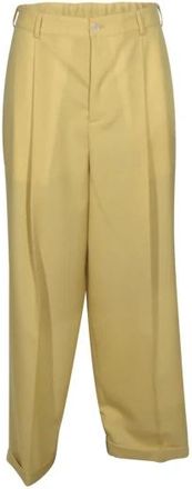 Marni Cool Wool Pants - Heren - Straight fit broeken - Beige - L - Wol - Broeken
