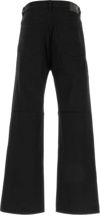 Balenciaga Black Exterior: Cotton Pantaloni Trousers