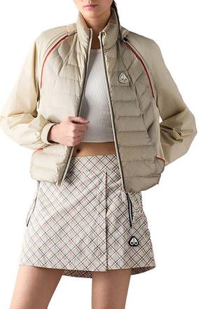 Moose Knuckles Cloud Walker 800 Fill Power Down Hybrid Jacket in Alabaster at Nordstrom, Size X-Small