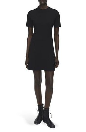 Mango Domino Seamed Minidress in Black at Nordstrom Rack, Size 4