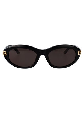 Balenciaga Runde Sonnenbrille Bb0434 Sk 001