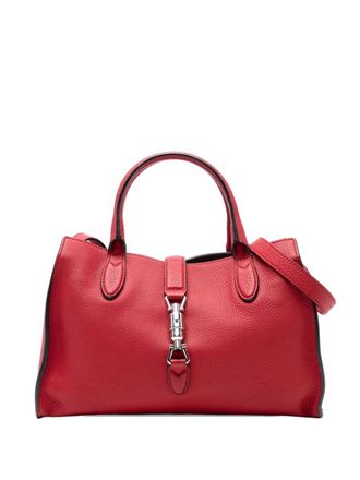 Gucci 2016-2025 Small Grained Calfskin Soft Jackie Tote satchel - Rood