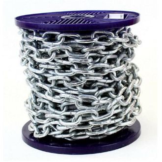 Trade Shop Trade Shop - Cadena De Seguridad En Hierro Galvanizado Cadenas Genovesas Soldadas 2,5 Metros Bobina