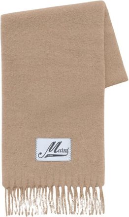 Marni Sciarpa In Alpaca - unisex - Wintersjaals - Bruin - ONE Size - Accessoires