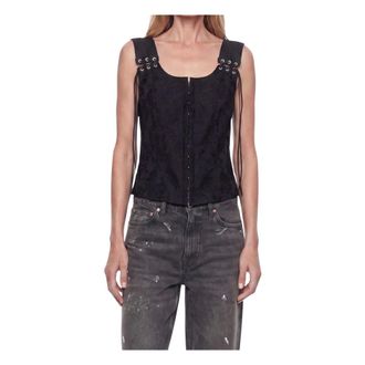 Our Legacy Tough Vest - female - Our Legacy - Sleeveless Tops - Black - M - Tops