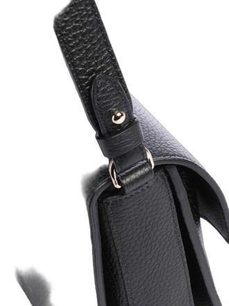 Coccinelle Grained Cowhide Shoulder Bag - Black