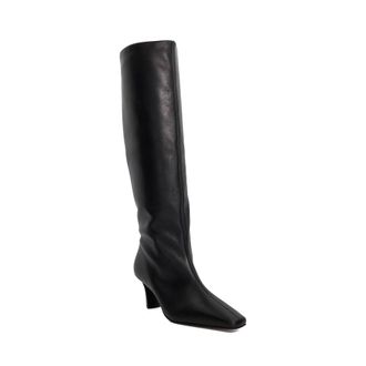 Dune London Womens Ladies Selinni - Leather Knee High Boots - Black Suede - Size UK 5