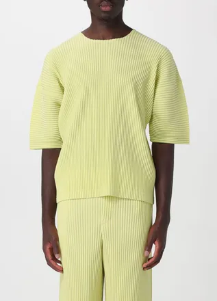 Homme Pliss&eacute; Issey Miyake T-shirt girocollo Homme Pliss&eacute; Issey Miyake in poliestere tecnico plissettato
