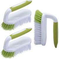 OEM Cepillos De Fregar - Para Ducha, Ba&ntilde;o, Alfombra, Cocina Y Ba&ntilde;era - Juego De 3, Chartreuse - Crezuo