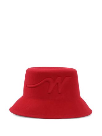 Max Mara Yaqui wool bucket hat - Red