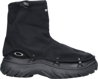 Oakley Black Meridian Low Ext Leather Rubber Sole Sneakers
