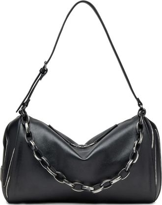 Diesel Borsa a spalla con catena - Nero