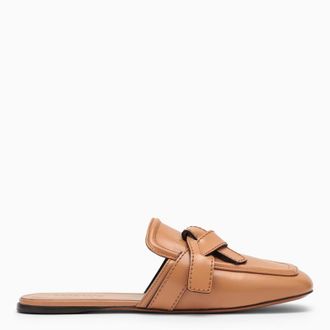 Loewe Mule basso Gate in pelle marrone chiara