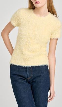 Wayf Hannah Short Sleeve Sweater in Yellow at Nordstrom Rack, Size X-Large