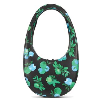 Coperni Shoulder Bags, female, Black, Size: ONE SIZE Swipe Floral-Print Shoulder Bag