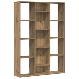 Berkfield Home Room Divider/Book Cabinet Artisan Oak 100x24x140 cm Engineered Wood in Brown | Size: 100 x 24 x 140 cm