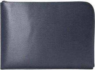 Louis Vuitton Pre-owned Epi Leather Pochette - Heren - Vintage Clutch - Blauw - ONE Size - Leer - Vintage