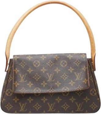 Louis Vuitton Pre-owned Vintage Handtas - Dames - Vintage Handtas - Bruin - ONE Size - Leer - Vintage