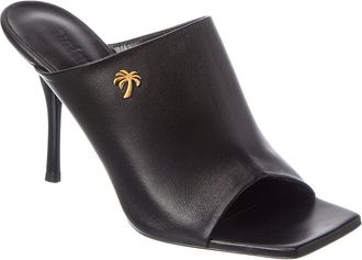 Palm Angels Open Toe Leather Mule