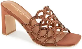 Christian Siriano Francez Sandal in Brown at Nordstrom, Size 6.5